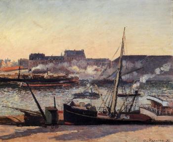 卡米耶 畢沙羅 The Docks, Rouen, Afternoon 卡米耶 畢沙羅 The Docks, Rouen, Afternoon